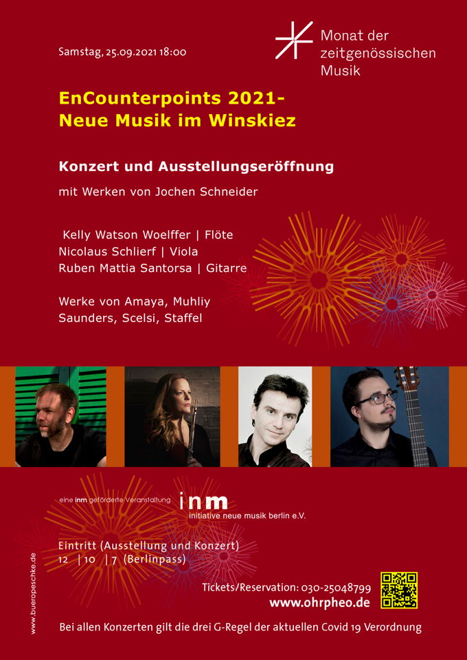 Festival EnCounterpoints 2021 - 25.09.2021 - concert and exhibition opening - event within the month of contemporary music