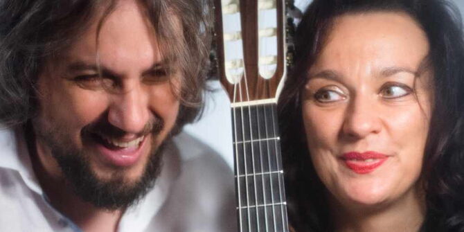 Mark de Fockert and Suzanna - Suzanna plays guitar and sings with Mark de Fockert